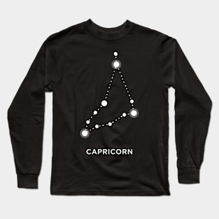 Capricorn Zodiac Constellation Sign Long Sleeve T-Shirt